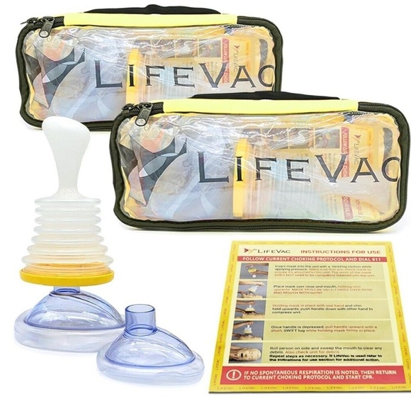 lifevac Other - 2 Pack of LifeVac Yellow Travel Kit - Portable Rescue Device, First Aid